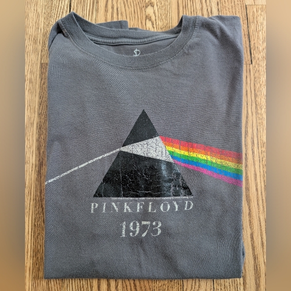 Other - Pink Floyd 1973 Prism Band Tee - Charcoal Gray